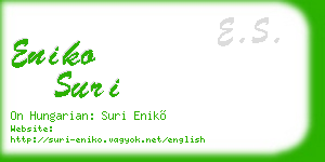eniko suri business card