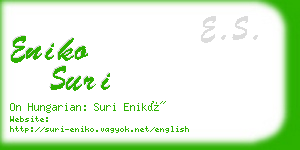 eniko suri business card